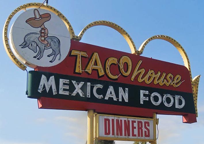 Taco House Sign